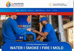 Water Damage Restoration in Long Island NY - True Restorations is a full-service restoration company based in Long Island, NY, specializing in 24/7 emergency cleanup and repair for water, fire, smoke, and mold damage in residential and commercial properties.