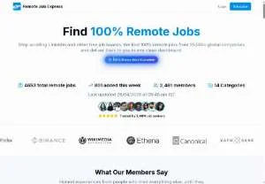 Screenshot of Remote Job Express
