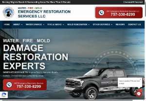 Emergency Restoration Services LLC of Virginia Beach, VA - Emergency Restoration Services LLC of Virginia Beach, VA, specializes in cutting-edge mold removal and remediation, water, fire, and smoke damage restoration services throughout Hampton Roads. Our environmentally safe approach to mold removal helps protect against the harmful effects of toxic mold exposure while preserving the world in which we live.