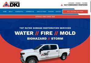 ProRestore DKI - ProRestore DKI provides expert disaster cleaning, water extraction, removal, basement water and flood cleanup, drying, deodorizing, repair and reconstruction services for homes and businesses. ProRestore DKI begins the disaster recovery process anytime of the day or night, 24 hours a day, 7 days a week, 365 days a year. Call ProRestore DKI for water, smoke, fire, wind, vandalism and other