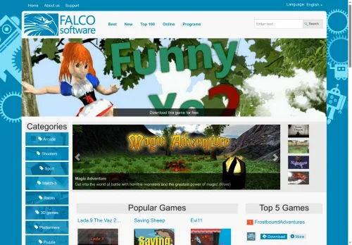 Screenshot of Falco Software - Download free games