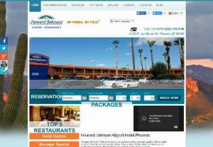Affordable Free Shuttle Hotel near Sky Harbor Phoenix Airport - Hojo Airport - Hojo Airport is the best hotel near Phoenix sky harbor airport; they provide free shuttle and luxury rooms with the facility of TV, bathroom, wireless internet, coffee maker and many more.