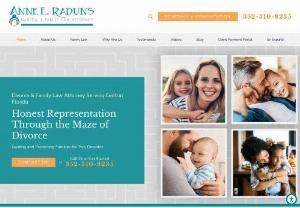 FL Child Support Lawyer - Based in Ocala, Florida, the law firm Anne E. Raduns, PA., provides legal assistance n the cases related to family law and divorce.
