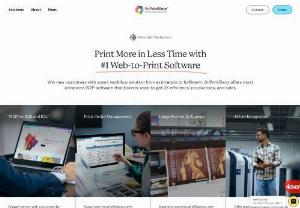 OnPrintShop - Onprintshop, Online e-commerce storefront, Print Shop Management Software for printing business, printing companies, commercial printers. Affordable software with e-commerce order booking, quoting system for Print Industry.