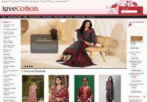 Buy Pakistani Ladies Dresses, Designer Cotton Suits Online in USA - Buy Pakistani designer cotton suits. ladies dresses, women clothing & Bareeze Embroidered Fall Collection in USA at lovecotton.com, which is Pakistani women clothing online store at best prices.