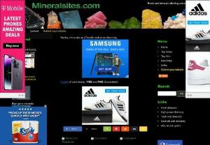 Minerals sites web directory - Rocks, Minerals and fossils websites directory. Mineral and fossil sites. If you are a mineral, fossil or gemstone dealer submit your site for free.