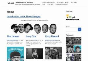 Three Stooges Pictures - Photos and pictures of all 6 of the Three Stooges,  along with biographies and movie reviews