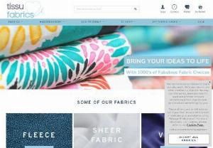 Fabric UK - Tissu fabrics UK is the largest online store for dress making fabrics in United Kingdom. Different fabric material are available at affordable prices.