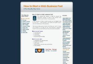 How to Start a Web Business Fast - Start a web business fast from scratch as quick and as cheap as possible.  All you will need is a computer with internet access, an idea for a website and about $10 for a domain name and hosting.