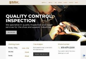 Quality Corrections & Inspections - NuShoe is a leading provider of high quality inspection and correction services for the shoe and boot industry. Call us at 1-619-671-2200.