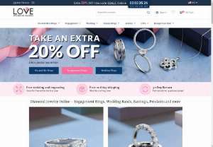 Love Wedding Bands | Buy Gold, Diamond Engagement Rings, with Latest Designs - Enjoy a flat 25% discount on Wedding and Engagement Bands for his and her, Shop Best Quality Diamond Rings at Love Wedding Bands & Get Free Delivery. 