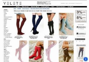 Women Socks Wholesale - We offer Wholesale Women Socks with different design and colors. Our Knee high socks are available in different printed designs.  