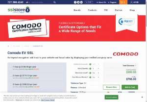 Comodo EV SSL - Comodo EV SSL - Buy or renew Comodo EV SSL at low price guarantee by browsing our website now.