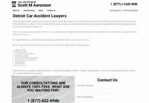 Detroit Car Accident Lawyers - If you have been injured in a Detroit car accident, our Detroit car accident lawyers can help. Car accidents cause thousands of deaths and millions of injuries every year in the United States.