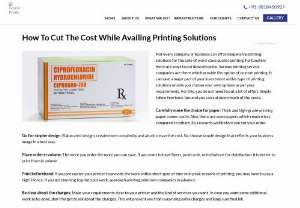 How to cut the cost while availing printing solutions - Various printing service companies are there which provide the option of custom printing. It can save a major part of your investment as this type of printing solutions enable you choose your own options as per your requirements.
