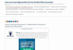 Certified Public Accountant Jobs - A USA Listing - Certified Public Accountant Jobs is a site which is designed for the unemployed CPA who is seeking employment in the United States. Here you will find a large listing of available jobs, current relevant news, statistics, and more.