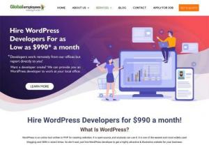 Hire word press developer - WordPress development has undergone significant transformation from being just a mere blogging platform to being a Content Management System. There is growing demand to hire WordPress developers who can help with CMS development and theme development. To hire Wordpress developers with rich experienc