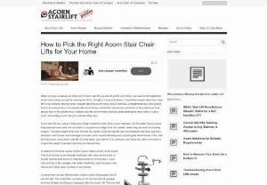 need the right acorn stair lift - If you are elderly or disabled, you surely have problems with every day tasks that once seemed easy to you. Fortunately, there are options to assist you in these every day tasks, for example, climbing the stairs of your house. Acorn is there for you and willing to help you with their stair lifts, wh