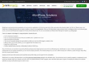 Wordpress Solutions - We, at RankSmartz are specialized in providing effective wordpress web design services to our clients at affordable prices. Contact us for wordpress solutions.