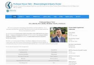 Soft Tissue Rheumatism - Dr. Hasan Tahir is a consultant Physician in Rheumatology. He Specialize in Soft Tissue Rheumatism, Ankylosing Spondylitis, Osteoarthritis Treatment, Fibromyalgia, Rheumatoid arthritis, Pain specialist, Back pain and Sports injuries.