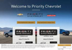 Priority Chevrolet Group is a Chevrolet dealer selling new and used cars in Newport News, VA. - Priority Chevrolet Group is a Newport News new and used car dealer with Chevrolet sales, service, parts, and financing. Visit us in Newport News, VA for all your Chevrolet needs.