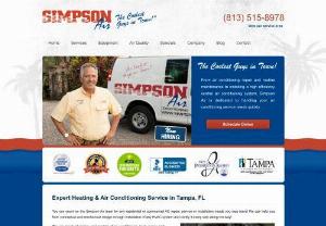 Air Conditioning Tampa - Simpson Air provides quality air conditioning services to Tampa, Florida area residents.