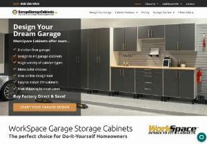 Garage Storage Cabinets | Manufacturer Direct | Made in The USA | RTA - Garage Cabinets Direct - We are the Manufacturer. Right here in the U.S. Personalized service including a 3D design Plus Our Peace of Mind Guarantee