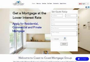 Mortgage Brokers in Winnipeg - Coast to Coast is a Mortgage Brokerage in Winnipeg, MB. Offering Residential and Commercial Broker Services from Coast to Coast.