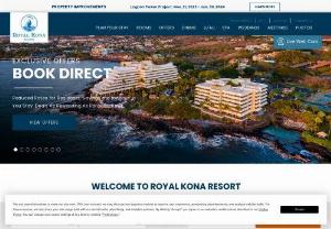 Royal Kona - Even before you are welcomed to the Royal Kona Resort by the gracious staff, you will be embraced by a swirl of salt air -- the life-breath of the islands.
