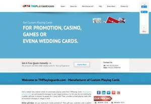 Custom Playing Cards - Design your own deck of custom playing cards with us. We have our art department to help you design your playing cards. You can have various designs on wedding favor playing cards, your catalogs, your marketing content on the playing cards. 