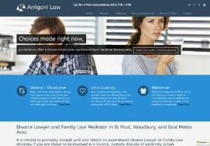 Minnesota Divorce Lawyer - For an experienced Minnesota Divorce Lawyer,  call the law office of Jeffrey R. Arrigoni Attorney at Law. Our Experianced attorneys will be able to answer all of your questions,  pick up the phone today.
