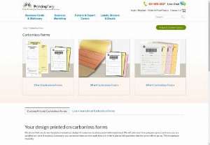 Carbonless forms,  carbonless forms printing - PrintingFairy - PrintingFairy offers carbonless forms printing. Cheap carbonless forms online. High quality carbonless paper at cheap price with guaranteed quality. Carbonless forms can be a great relief for the businesses.