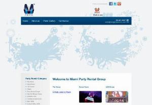 Party Rental Miami - Welcome to Miami Party Rental Group,  We are a full-service party rental business specializing in all areas of entertainment. We will work with your budget and entertainment needs to provide you and your guests with the best possible party/ event ever!