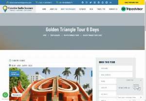 Golden Triangle Tour 6 Days - Creative India Journey,  Leading Tour Operator in India Offers Golden Triangle Tour 6 Days 5 Nights,  Delhi Agra Jaipur Tour 6 Days 5 Nights,  Delhi Agra Jaipur Tour India,  Golden Triangle Trip. Golden Triangle Tours.
