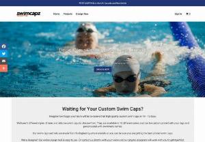 Swim Cap - Swim Capz provide you custom swim cap and swim hat in an affordable price. We have large variety of designer custom swimming cap,  team,  cool,  logo and printed swim caps with fast delivery and the lowest prices guaranteed.