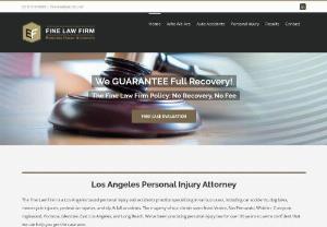 Los Angeles Personal Injury Attorney - Los Angeles Personal Injury Attorney Edward S. Fine aggressively pursues cases of personal injury,  auto accidents,  slip & fall,  dog bite,  pedestrian accident,  wrongful death and more in Los Angeles,  CA.