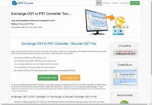 Exchange OST to PST Converter - Exchange OST to PST Converter for the user who have very little or just basic knowledge of computer and want to E xchange Outlook OST to PST