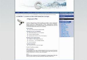 Polypropylene Filter - Warco Inc. Offers Chemtrex polypropylene filter having various configurations. Find high flow capacity 226 filter media with thermally bonded polypropylene for industrial applications.