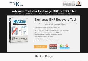 Exchange BKF Repair - Exchange BKF Repair Software to extract damaged backup folders of Exchange server in accurate format. You can repair and restore any number of folder at a time with the help of this brilliant utility