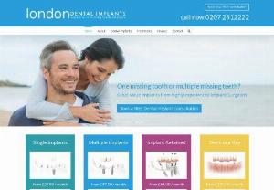 Implants London - London dental implant clinic are well known for dental implants surgery and treatment like all in four dental implants,  dental implants treatment located in London UK.