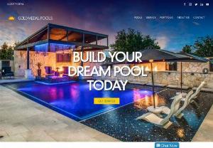 Gold Medal Pools - Since 1970 Gold Medal Pools and the Sandler family have been creating,  designing and building custom pools in the Dallas,  McKinney,  Frisco,  Plano and Fort Worth area. The name has become synonymous with the highest in quality,  customer service and stunning outdoor living spaces.
