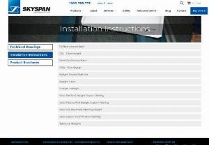 Skylight Installation Instructions | SKYSPAN - Skyspan's installation instruction videos and PDF for our full range of Velux Skylights, skydome, sunpipe tube light and Roof Access Hatch products.
