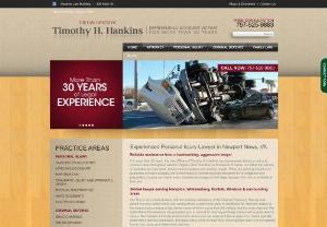 Auto Accident Attorney in Newport News,  VA - If you need a hardworking attorney for your personal injury case involving a car,  trucking or motorcycle accident,  call The Law Firm of Timothy H. Hankins today for a consultation about your case. 757-595-4000