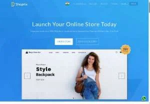 Screenshot of Shopnix eCommerce Website Builder
