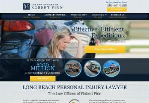 Long Beach Personal Injury Lawyer - If you need an experienced accident attorney in Long Beach who handles car,  truck,  accidents,  wrongful death and medical malpractice then contact the Law Office of Robert Finn at 562-901-3388
