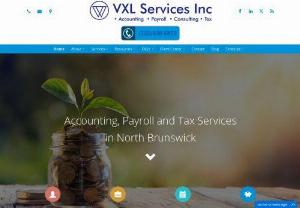Tax Services - Tax and Accounting Services in North Brunswick,  NJ - VXL Services offering includes Bookkeeping,  Accounting,  Payroll,  Taxation,  CFO/Controller and Consulting Services to start ups,  small and medium sized companies in North Brunswick,  New Jersey.