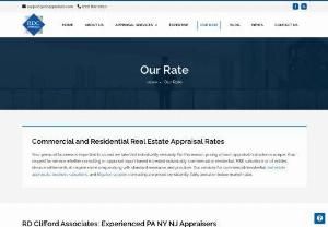 Commercial and Residential Real Estate Appraisal Rates - RDC Associates offers low cost residential real estate appraisals, business valuation services and litigation support consulting at or below market rates.