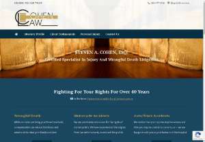 Phoenix Wrongful Death Lawyer - Injury Help in Phoenix from an Experienced Accident,  Malpractice and Wrongful Death Attorney Getting you the compensation you deserve. For more than 34 years,  Steven A. Cohen of COHEN LAW has been a tireless advocate for injury victims in Arizona. For more info call today at 602-677-3216.
