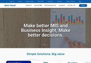 MyReport - MyReport,  QuickReport in a SME reporting tool for management and decision analysis. MyReport is a pure Excel based software