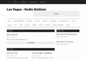 Las Vegas radio station - If you are looking for a place with all the information about the radio stations in Las Vegas,  las Vegas-radio stations is the best place to go. This amazing website lists all the radio stations in Vegas and provides links to live streams where applicable. The only website you\'ll ever need for rad